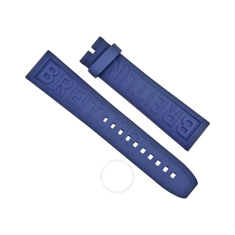 breitling rubber strap red|Breitling 20mm rubber strap blue.